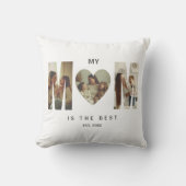 Trendy Personalized Photo MOM Heart Pillow クッション (正面)