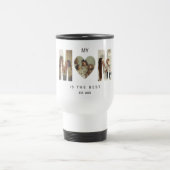 Trendy Personalized Photo MOM Heart Travel Mug トラベルマグ (中央)