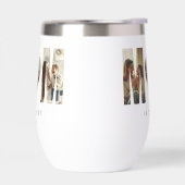 Trendy Personalized Photo MOM Heart Tumbler (左面)