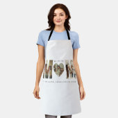 Trendy Personalized Photo WE LOVE YOU Mom Apron エプロン (着用した状態)