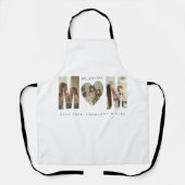 Trendy Personalized Photo WE LOVE YOU Mom Apron エプロン (正面)