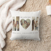 Trendy Personalized Photo WE LOVE YOU Mom Pillow クッション (ブランケット)