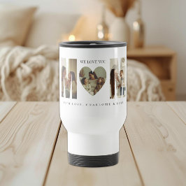 Trendy Personalized Photo WE LOVE YOU Mom Travel トラベルマグ