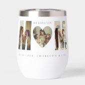 Trendy Personalized Photo WE LOVE YOU Mom Tumbler (背面)