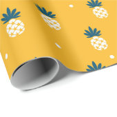 Trendy Pineapple Pattern Wrapping Paper Roll ラッピングペーパー (ロールコーナー)