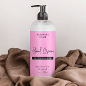 Trendy Pink 4 OZ Skincare Bottle Wraparound Label 長方形シール