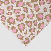 Trendy Pink Brown Leopard Spots Boho Decoupage 薄葉紙 (詳細)