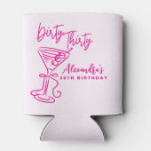 Trendy Pink Dirty Thirty 30th Birthday 缶クーラー (裏面)