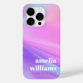 Trendy pink purple pastel gradient Case-Mate iPhone 14 proケース