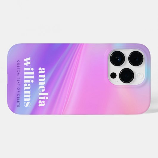 Trendy pink purple pastel gradient Case-Mate iPhoneケース (裏面 (横))