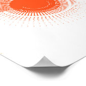 Trendy, playful, lively, cool, circular geometric ポスター (角)