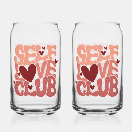 Trendy Positive Affirmation Aesthetic Quote ガラス缶 (正面)