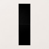 Trendy Premium Silk Modern Monogrammed Plain Black 名刺 (内部フラット)