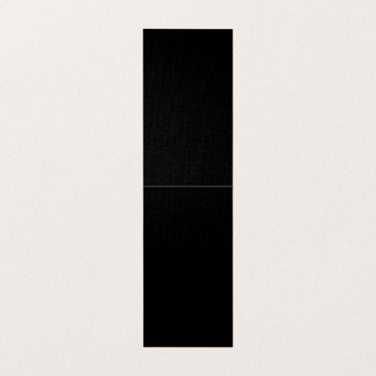 Trendy Premium Silk Modern Monogrammed Plain Black 名刺 (内部フラット)