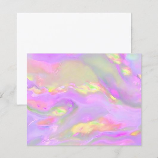 Trendy pretty colorful abstract waves (正面/裏面)