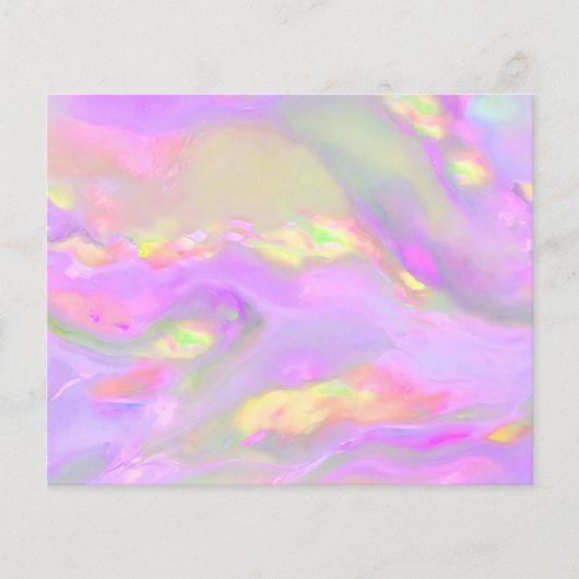 Trendy pretty colorful abstract waves (正面)