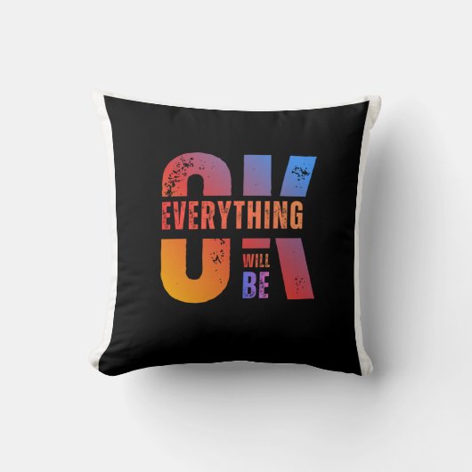 Trendy Printed Throw Pillow for Home and Office クッション (正面)
