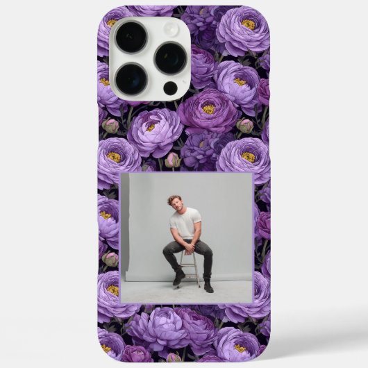 Trendy Promotion Gift Ranunculus Floral Custom  Case-Mate iPhoneケース (裏面)