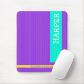 Trendy Purple Personalized Name  マウスパッド (マウス)