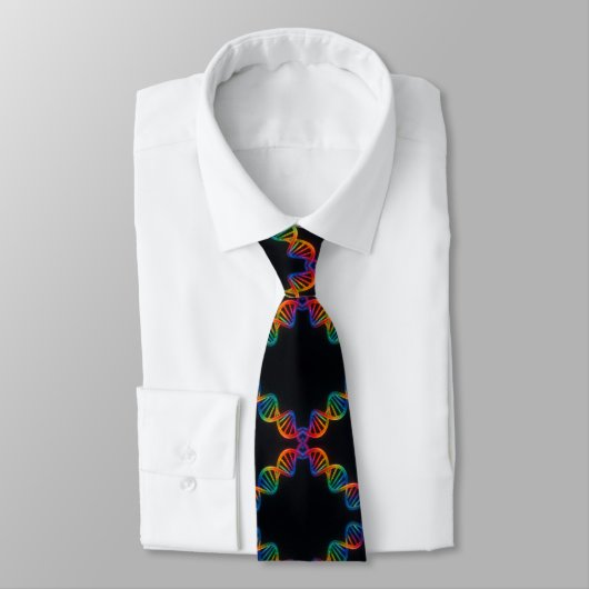 Trendy Rainbow Double Helix DNA Necktie  ネクタイ (タイ)