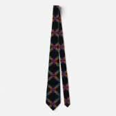 Trendy Rainbow Double Helix DNA Necktie  ネクタイ (正面)