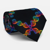 Trendy Rainbow Double Helix DNA Necktie  ネクタイ (ロール)