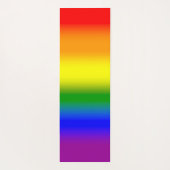 Trendy Rainbow Gradient Script Name ヨガマット (裏面)