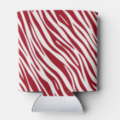 Trendy Red Zebra Animal Sripes 缶クーラー (裏面)