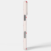 Trendy Retro Coquette Red Cherries Pinstripe Case-Mate iPhoneケース (裏面 / 右)