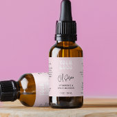 Trendy Retro Pink 1 OZ 30ml Dropper Bottle ラベル
