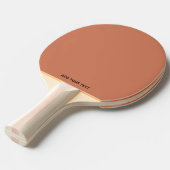 Trendy Rustic Copper - Custom Ping Pong Paddle 卓球ラケット (正面アングル)