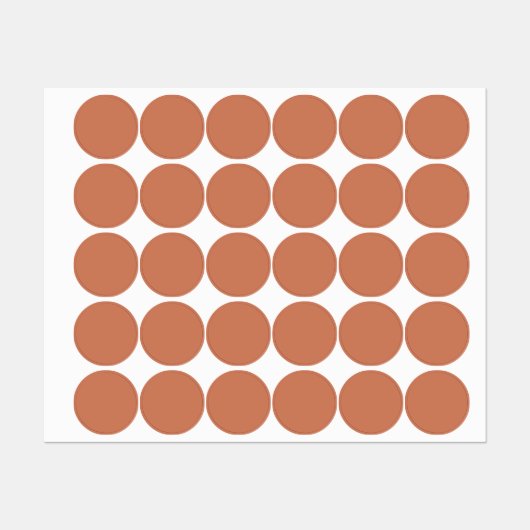 Trendy Rustic Copper - Labels ラベル (シート)