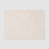 Trendy rustic tartan Brown pattern Modern tone 薄葉紙 (正面)