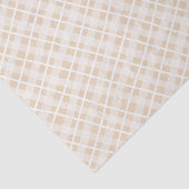 Trendy rustic tartan Brown pattern Modern tone 薄葉紙 (詳細)