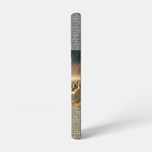 Trendy Scripture Hessian Jesus Gold King Samsung Galaxyケース (左側面)