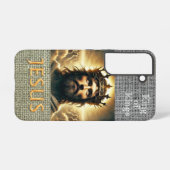 Trendy Scripture Hessian Jesus Gold King Samsung Galaxyケース (裏面横)