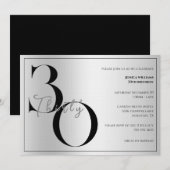 Trendy Shiny Modern unisex 30th Birthday  招待状 (正面/裏面)