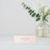 Trendy Simple Design Elegant Blush Pink Template スキニー名刺 (スタンド正面)
