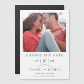 Trendy Simple Postponed Wedding Photo Instant (正面/裏面)