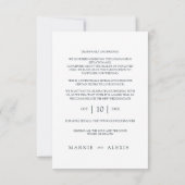 Trendy Simple Postponed Wedding Photo Instant (裏面)