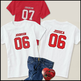 Trendy Six Seven Meme Red Valentine Jersey Design Tシャツ