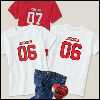 Trendy Six Seven Meme Red Valentine Jersey Design Tシャツ