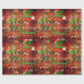 Trendy Sixty Seven Wrapping Paper I red plaid ラッピングペーパー (フラット)