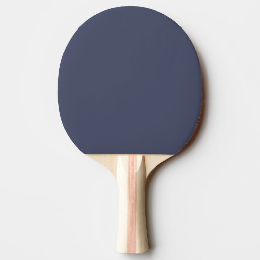 Trendy Slate Blue Gray Custom Ping Pong Paddle 卓球ラケット (裏面)