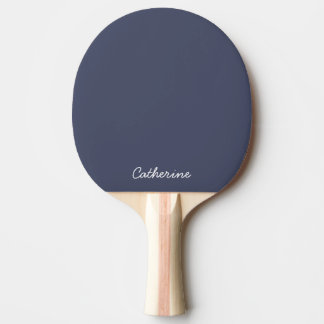Trendy Slate Blue Gray Custom Ping Pong Paddle 卓球ラケット