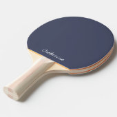 Trendy Slate Blue Gray Custom Ping Pong Paddle 卓球ラケット (正面アングル)