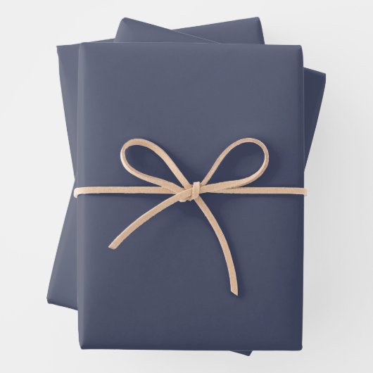 Trendy Slate Blue Gray - Wrapping Paper Sheets Set ラッピングペーパーシート (インサイチュ)