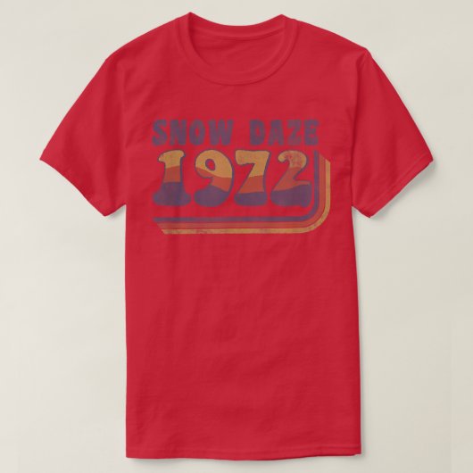 Trendy Snow Daze 1972 Vintage Tシャツ (デザイン正面)