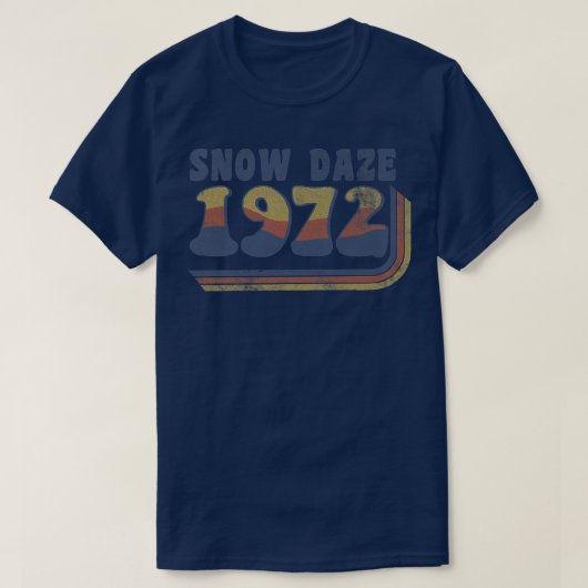 Trendy Snow Daze 1972 Vintage  Tシャツ (デザイン正面)