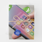 Trendy Social Media Design  ラッピングペーパーシート (インサイチュ)